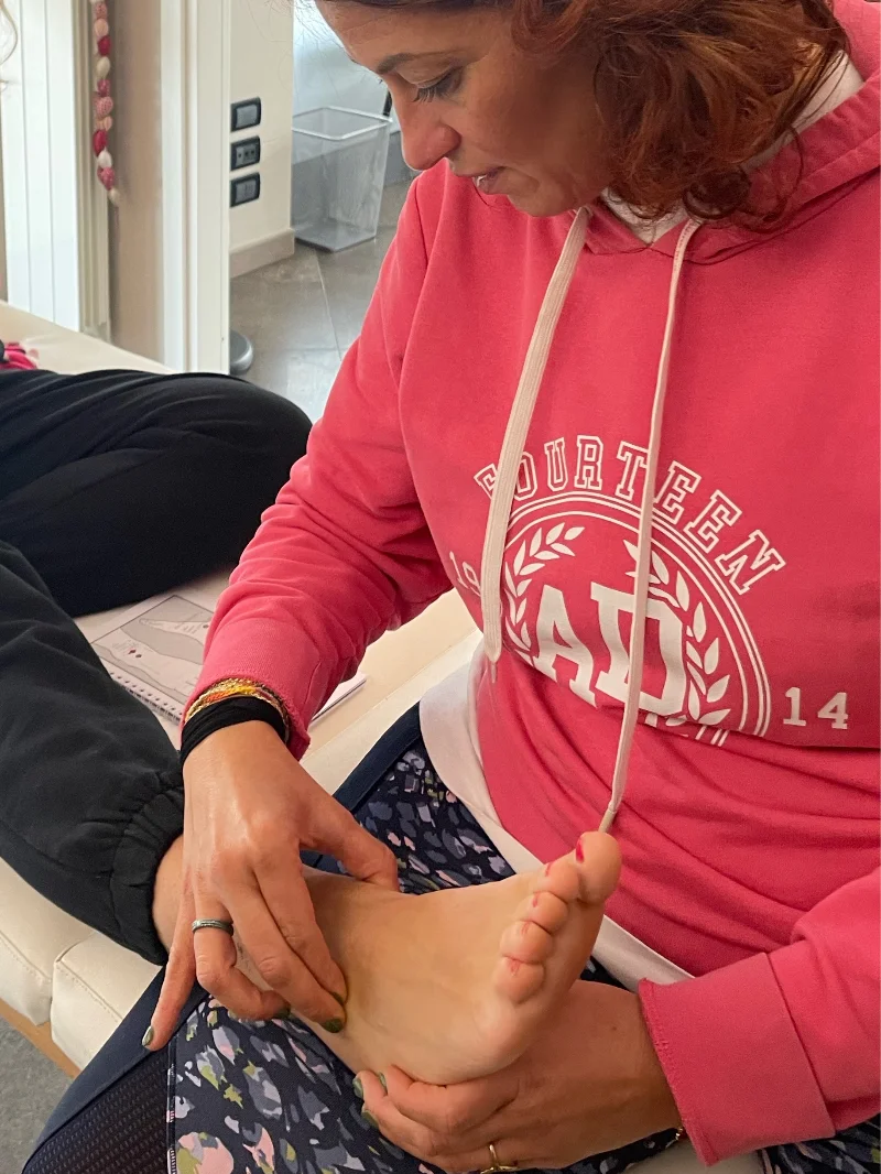 Agata, counselling e pratica olistica, durante un trattamento
